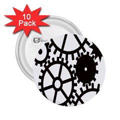 Machine Iron Maintenance 2 25  Buttons (10 Pack)  by Mariart