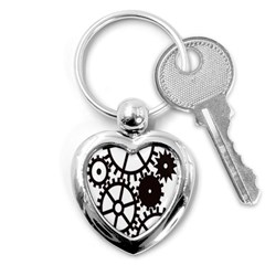 Machine Iron Maintenance Key Chains (heart) 