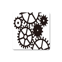 Machine Iron Maintenance Square Magnet by Mariart