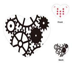 Machine Iron Maintenance Playing Cards (heart)  by Mariart