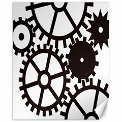 Machine Iron Maintenance Canvas 16  X 20  