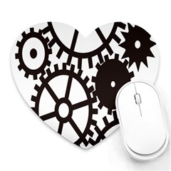 Machine Iron Maintenance Heart Mousepads