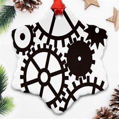 Machine Iron Maintenance Ornament (snowflake) by Mariart