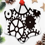 Machine Iron Maintenance Ornament (Snowflake) Front