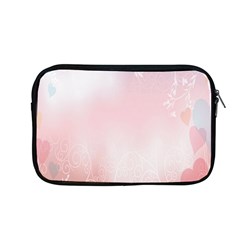 Love Heart Pink Valentine Flower Leaf Apple Macbook Pro 13  Zipper Case by Mariart