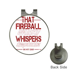 Fireball Whiskey Humor  Hat Clips With Golf Markers by crcustomgifts