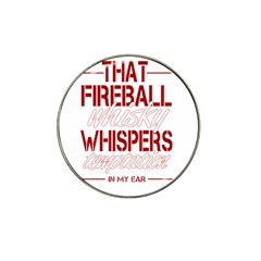 Fireball Whiskey Humor  Hat Clip Ball Marker by crcustomgifts