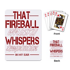 Fireball Whiskey Humor  Playing Card by crcustomgifts