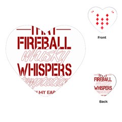 Fireball Whiskey Humor  Playing Cards (heart)  by crcustomgifts