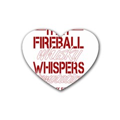 Fireball Whiskey Humor  Heart Coaster (4 Pack) 