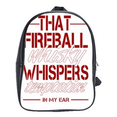 Fireball Whiskey Humor  School Bag (large)