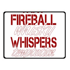 Fireball Whiskey Humor  Fleece Blanket (small) by crcustomgifts