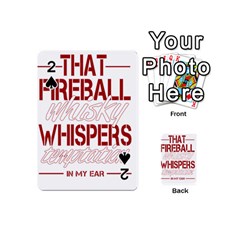 Fireball Whiskey Humor  Playing Cards 54 (mini)  by crcustomgifts