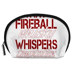 Fireball Whiskey Humor  Accessory Pouches (large)  by crcustomgifts