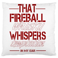 Fireball Whiskey Humor  Standard Flano Cushion Case (one Side) by crcustomgifts