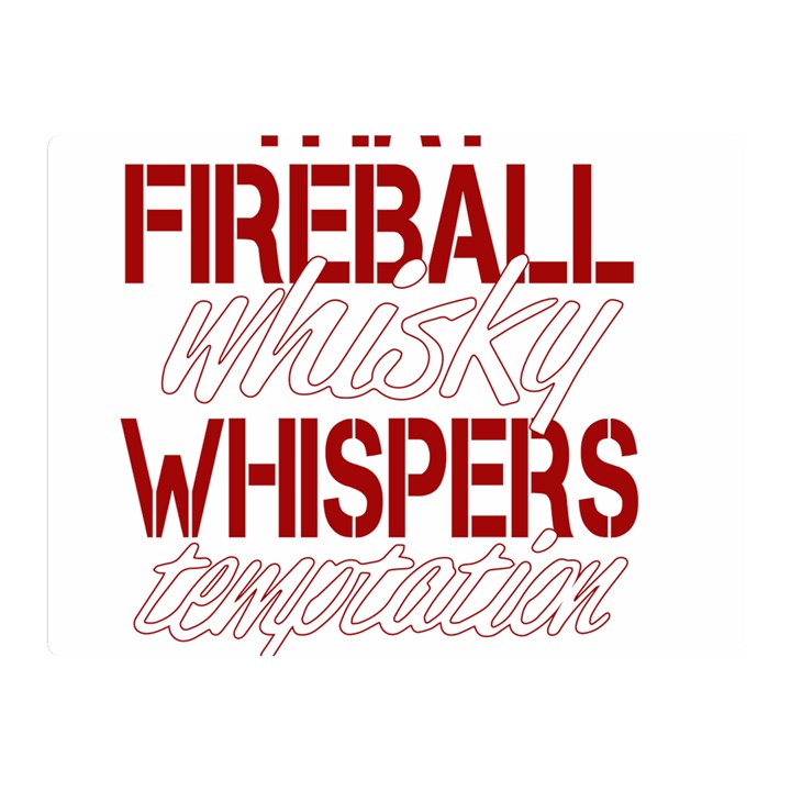 Fireball Whiskey Humor  Double Sided Flano Blanket (Mini) 