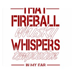 Fireball Whiskey Humor  Double Sided Flano Blanket (small)  by crcustomgifts