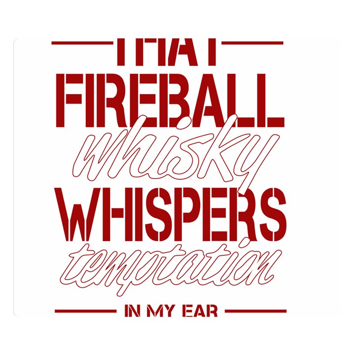 Fireball Whiskey Humor  Double Sided Flano Blanket (Small) 