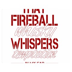 Fireball Whiskey Humor  Double Sided Flano Blanket (medium)  by crcustomgifts