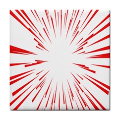 Line Red Sun Arrow Tile Coasters by Mariart