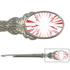 Line Red Sun Arrow Letter Openers