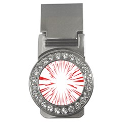 Line Red Sun Arrow Money Clips (cz)  by Mariart