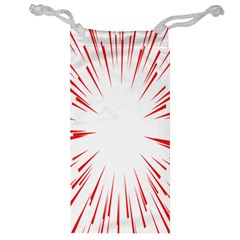 Line Red Sun Arrow Jewelry Bag