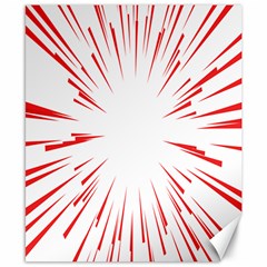 Line Red Sun Arrow Canvas 8  X 10  by Mariart