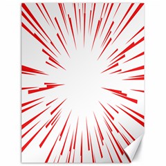 Line Red Sun Arrow Canvas 18  X 24   by Mariart