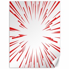 Line Red Sun Arrow Canvas 36  X 48  