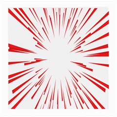 Line Red Sun Arrow Medium Glasses Cloth (2-side) by Mariart