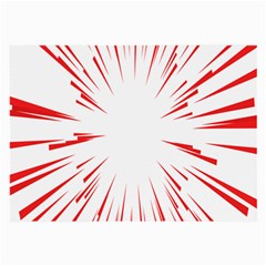 Line Red Sun Arrow Large Glasses Cloth by Mariart