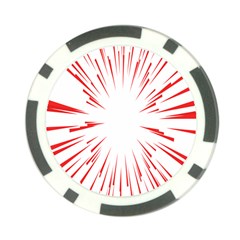 Line Red Sun Arrow Poker Chip Card Guard by Mariart