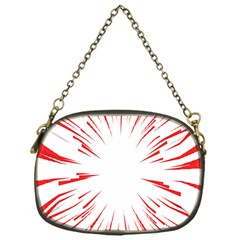 Line Red Sun Arrow Chain Purses (one Side)  by Mariart