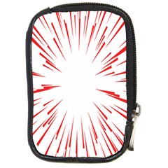 Line Red Sun Arrow Compact Camera Cases