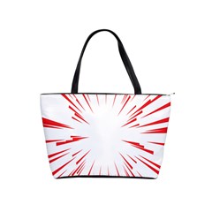 Line Red Sun Arrow Shoulder Handbags by Mariart