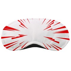 Line Red Sun Arrow Sleeping Masks