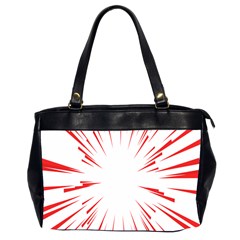 Line Red Sun Arrow Office Handbags (2 Sides) 