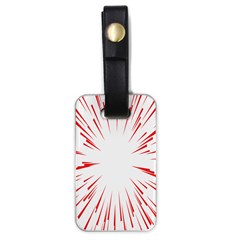 Line Red Sun Arrow Luggage Tags (one Side)  by Mariart