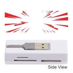 Line Red Sun Arrow Memory Card Reader (stick)  by Mariart