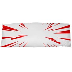 Line Red Sun Arrow Body Pillow Case (dakimakura)