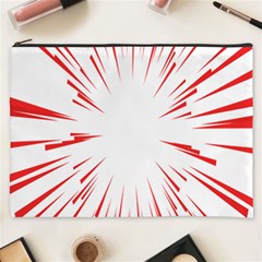 Line Red Sun Arrow Cosmetic Bag (xxxl) 