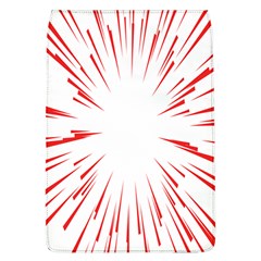 Line Red Sun Arrow Flap Covers (l)  by Mariart