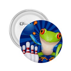 Tree Frog Bowling 2 25  Buttons by crcustomgifts