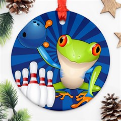 Tree Frog Bowling Ornament (round) by crcustomgifts