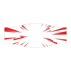 Line Red Sun Arrow Stretchable Headband by Mariart