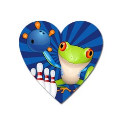 Tree Frog Bowling Heart Magnet by crcustomgifts