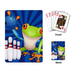 Tree Frog Bowling Playing Card by crcustomgifts