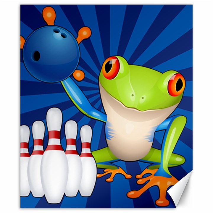 Tree Frog Bowling Canvas 20  x 24  