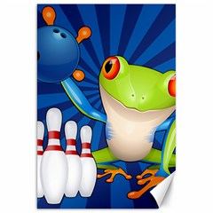 Tree Frog Bowling Canvas 20  X 30   by crcustomgifts